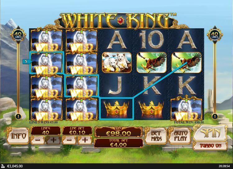 White King slot review Playtech
