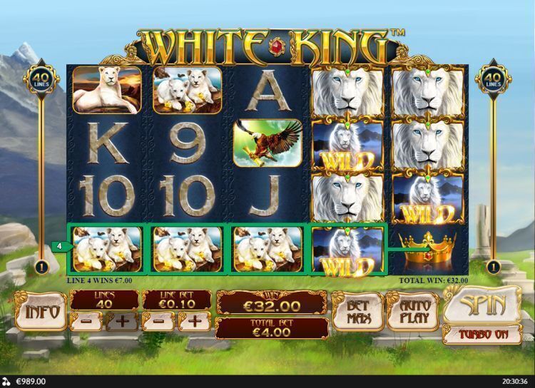 White King slot review Playtech win