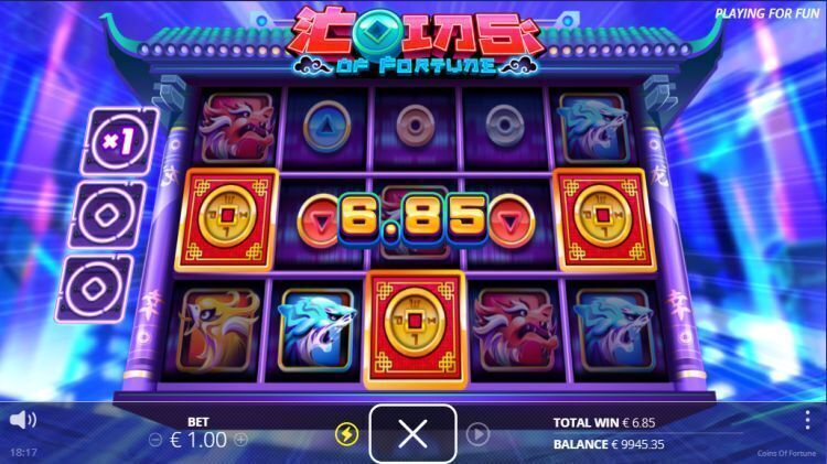 coins of fortune slot review feature