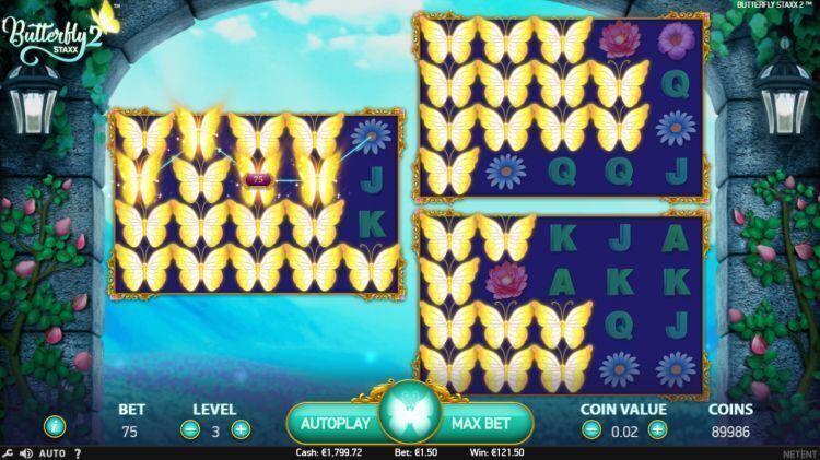 Butterfly Staxx 2 slot netent feature big win