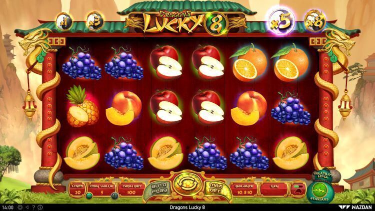 Dragons Lucky 8 slot wazdan review