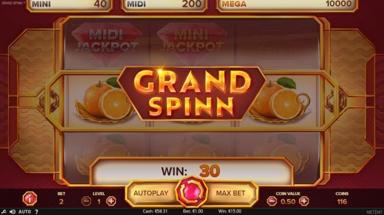 Grand Spinn slot review Netent win