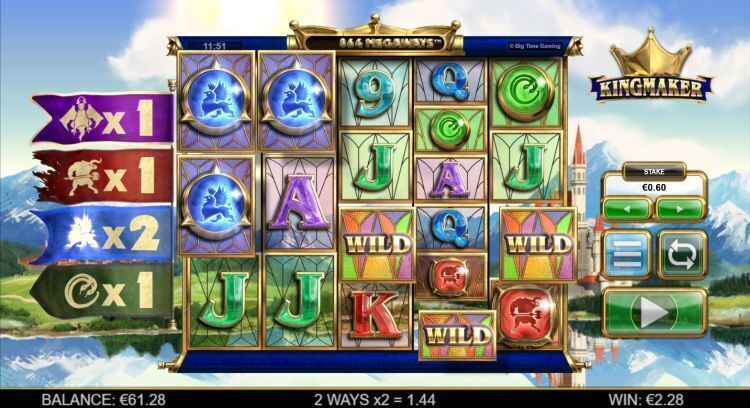 Kingmaker slot review Big Time Gaming win