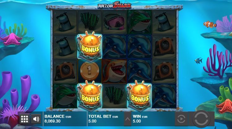 razor shark gokkast push gaming