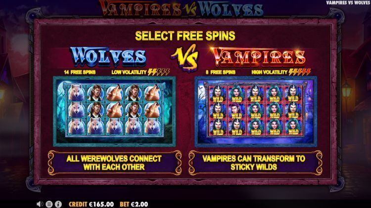 Vampires vs Wolves pragmatic play bonus uitleg