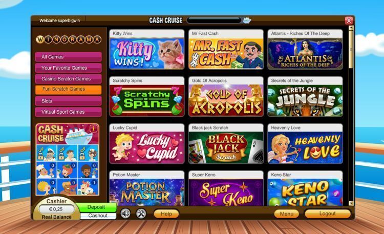 Winorama casino review spelaanbod krasloten