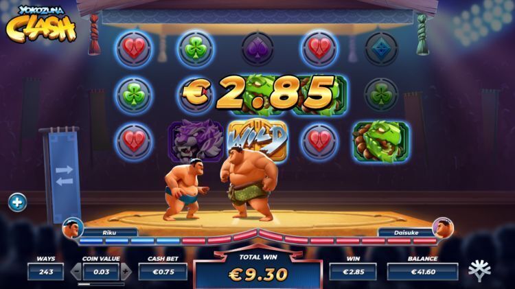 Yokozuna Clash slot review free spins win 2