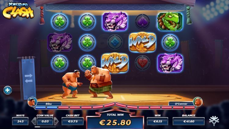 Yokozuna Clash slot review free spins win 3