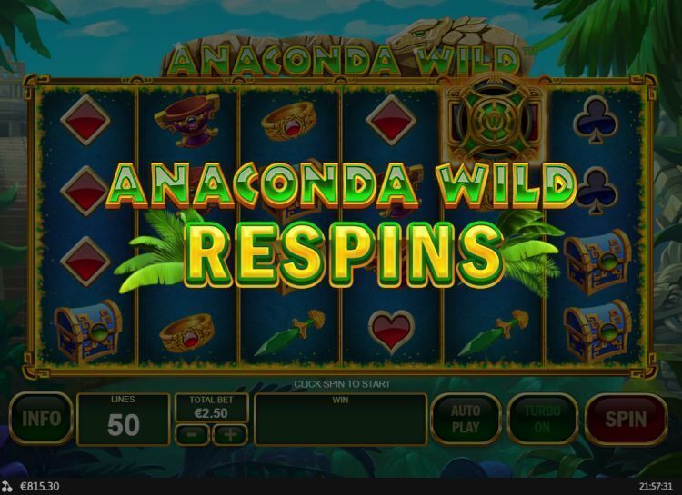 Anaconda Wild review Playtech feature win