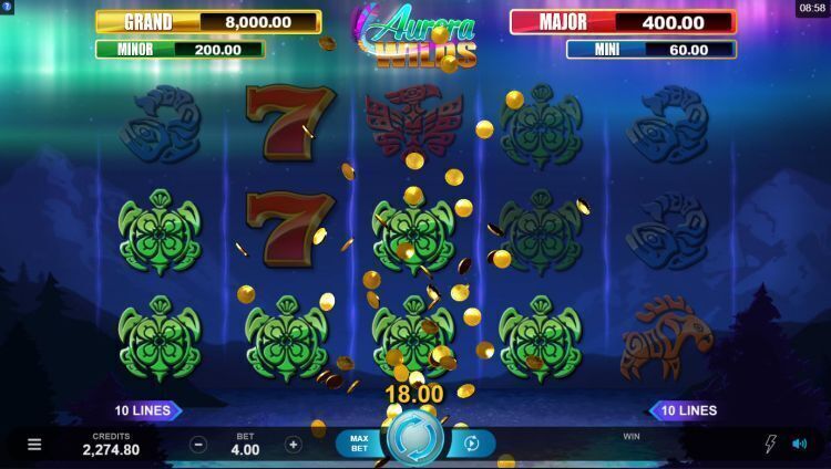 Aurora Wilds slot review Microgaming win