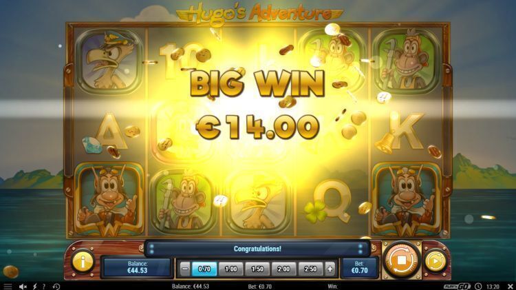 hugo's adventure slot review big win