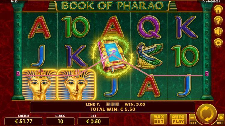 Book of Pharao win amatic slot review