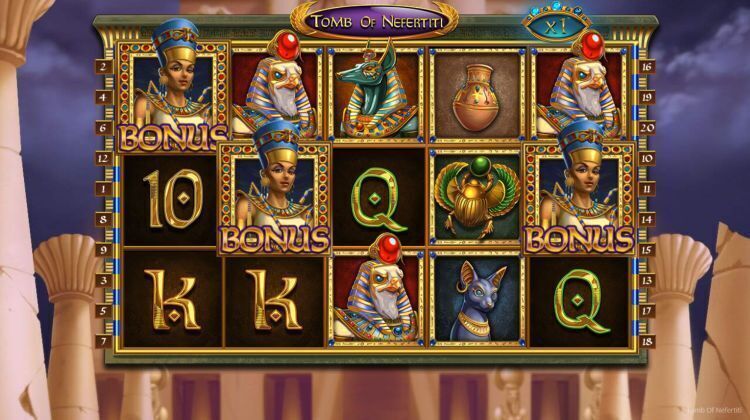 Tomb of Nefertiti slot nolimit city bonus trigger