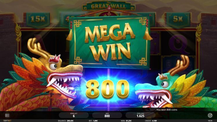 The Great Wall isoftbet review mega win