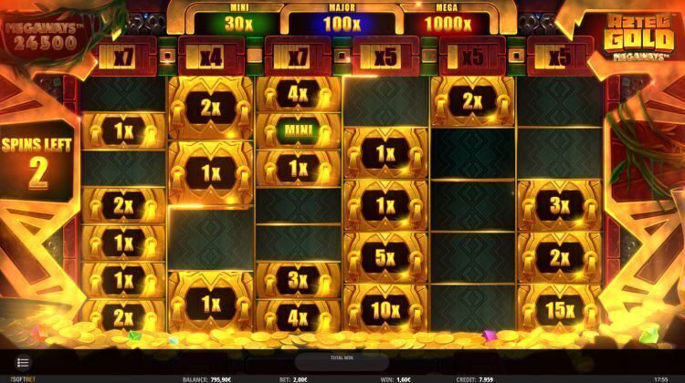 Aztec Gold Megaways slot bonus