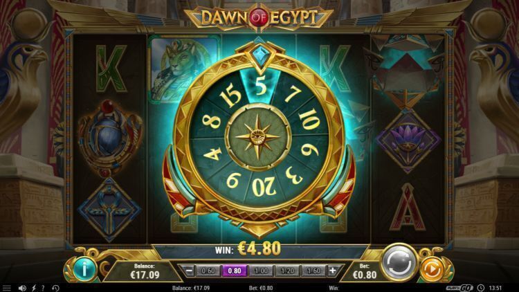 Dawn of Egypt slot review spins wheel