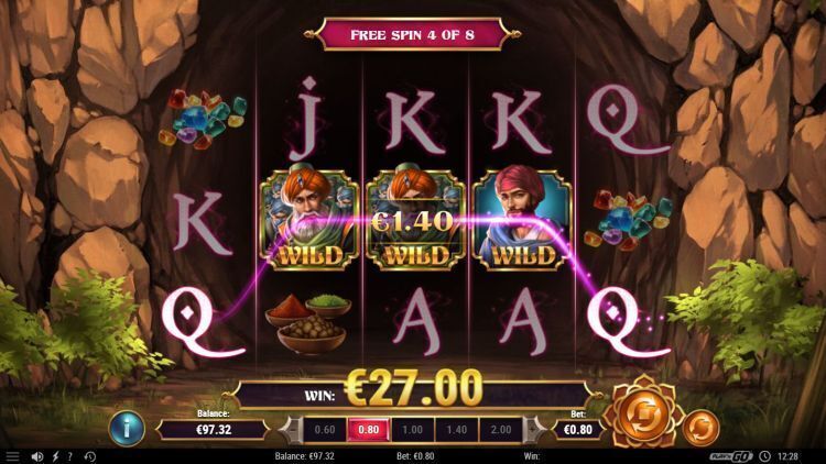 Fortunes of Ali Baba slot review bonus win