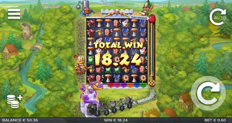 Micro Knights slot review bonus win