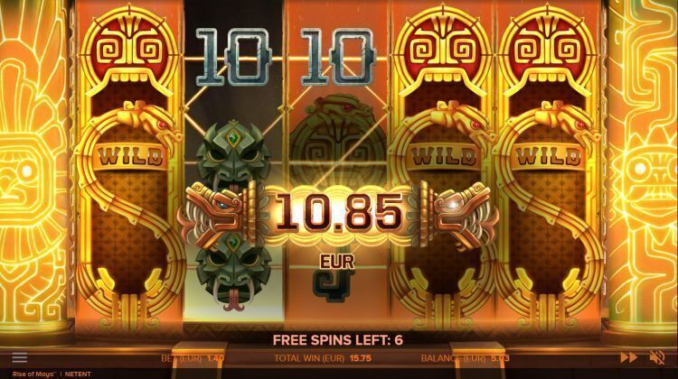 Rise of Maya slot review bonus win