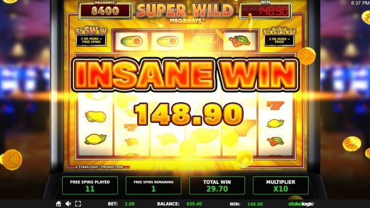 Super Wild Megaways slot review stakelogic insane win