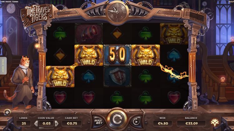Time Travel Tigers slot review yggdrasil win