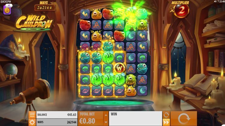 Wild Cauldron free spins bonus trigger