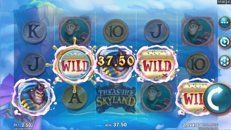 Treasure Skyland slot review feature win