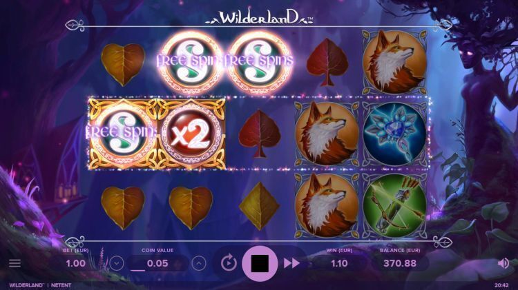 Wilderland slot netent win free spins trigger