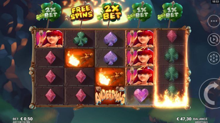 Anderthals slot free spins bonus trigger 2