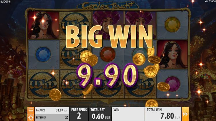 genies-touch-gokkast-quickspin review bonus big win