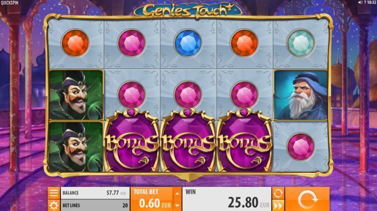 genies-touch-gokkast-quickspin review bonus win 2