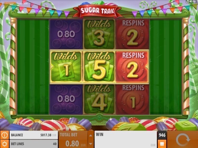 Sugar Trail gokkast review quickspin locking wild bonus 2