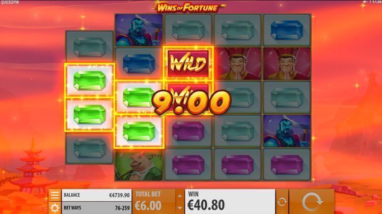 Wins of Fortune gokkast quickspin super respin 3