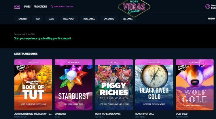 Neon Vegas casino review