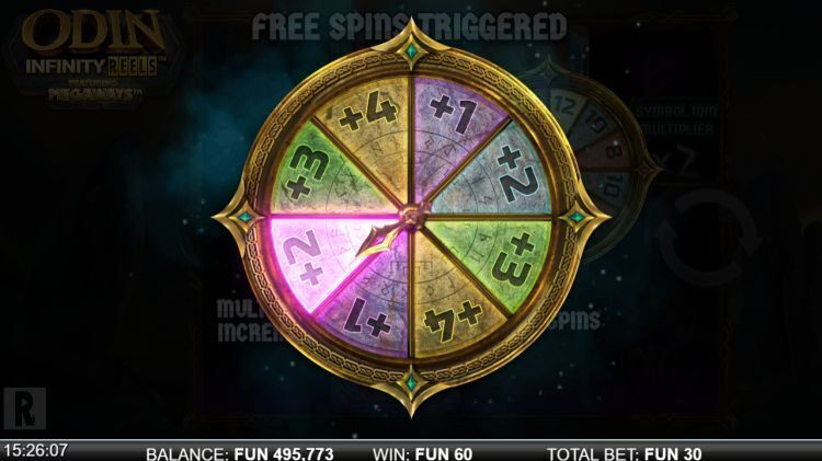 odin infinity reels megaways slot free spins wheel