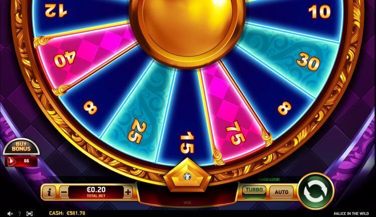 Alice in the wild slot review bonus wiel