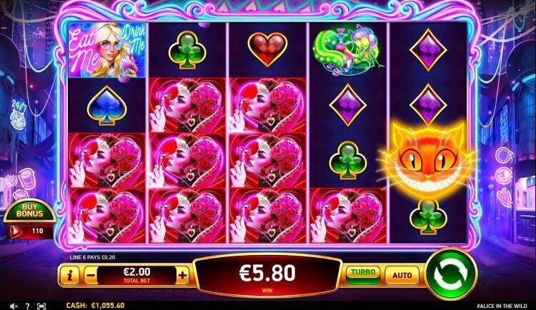 Alice in the wild slot review win