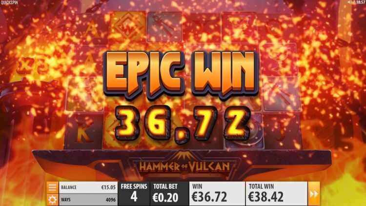 hammer-of-vulcan-slot review Quickspin epic win