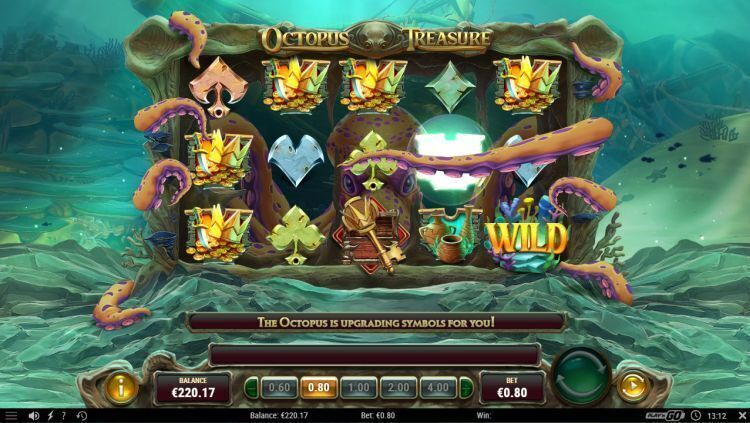 Octopus treasure slot review feature win