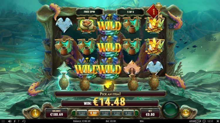 Octopus treasure slot review play'n go bonus win