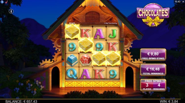 Chocolates slot review free spins boxes