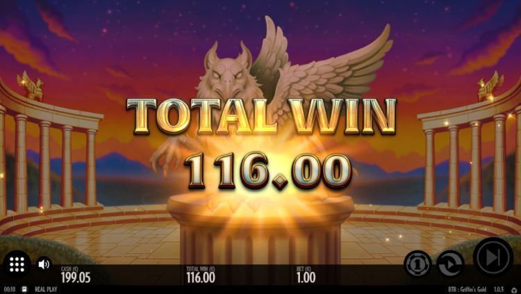 Beat the Beast Griffins Gold bonus win