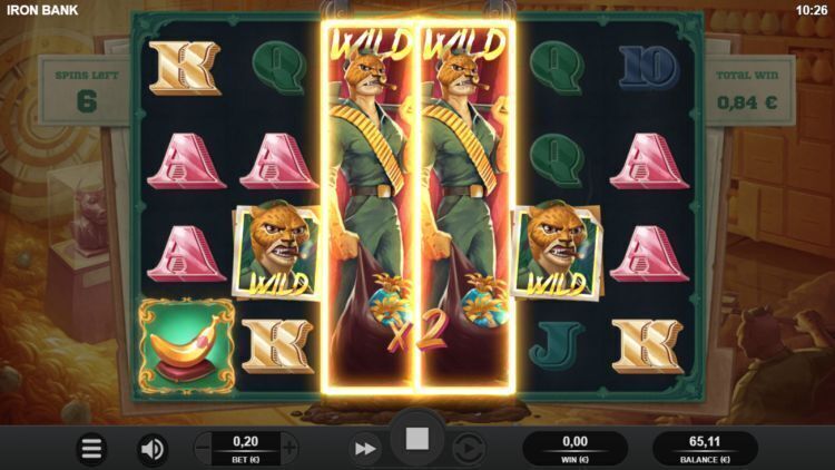 Iron Bank slot review free spins win