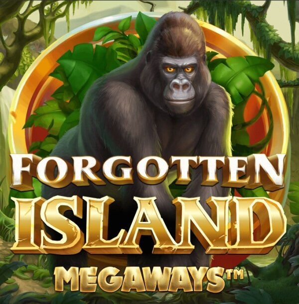 Het logo van de forgotten island megaways