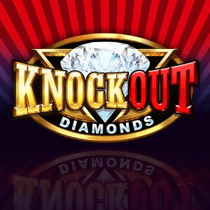 Het logo van de knockout diamonds slot van elk studios