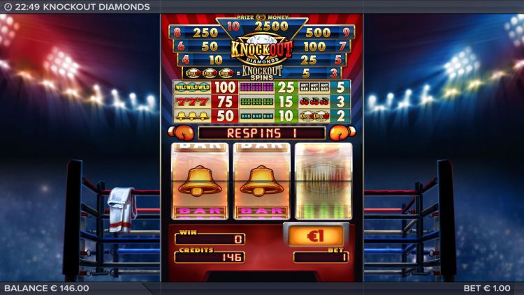 Knockout Diamonds slot review respins