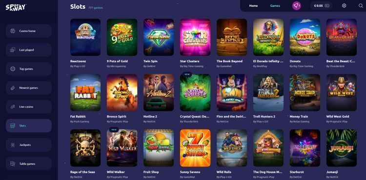 Spinaway casino review slots