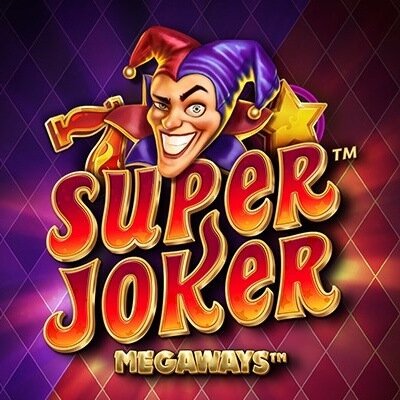 Het logo van de super joker megaways slot