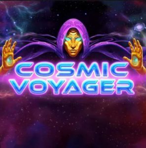 Het logo van de slot Cosmic Voyager van Thunderkick