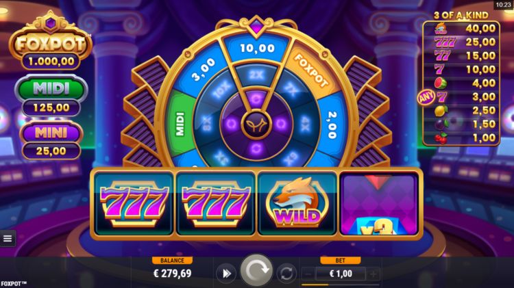 Foxpot slot review microgaming win